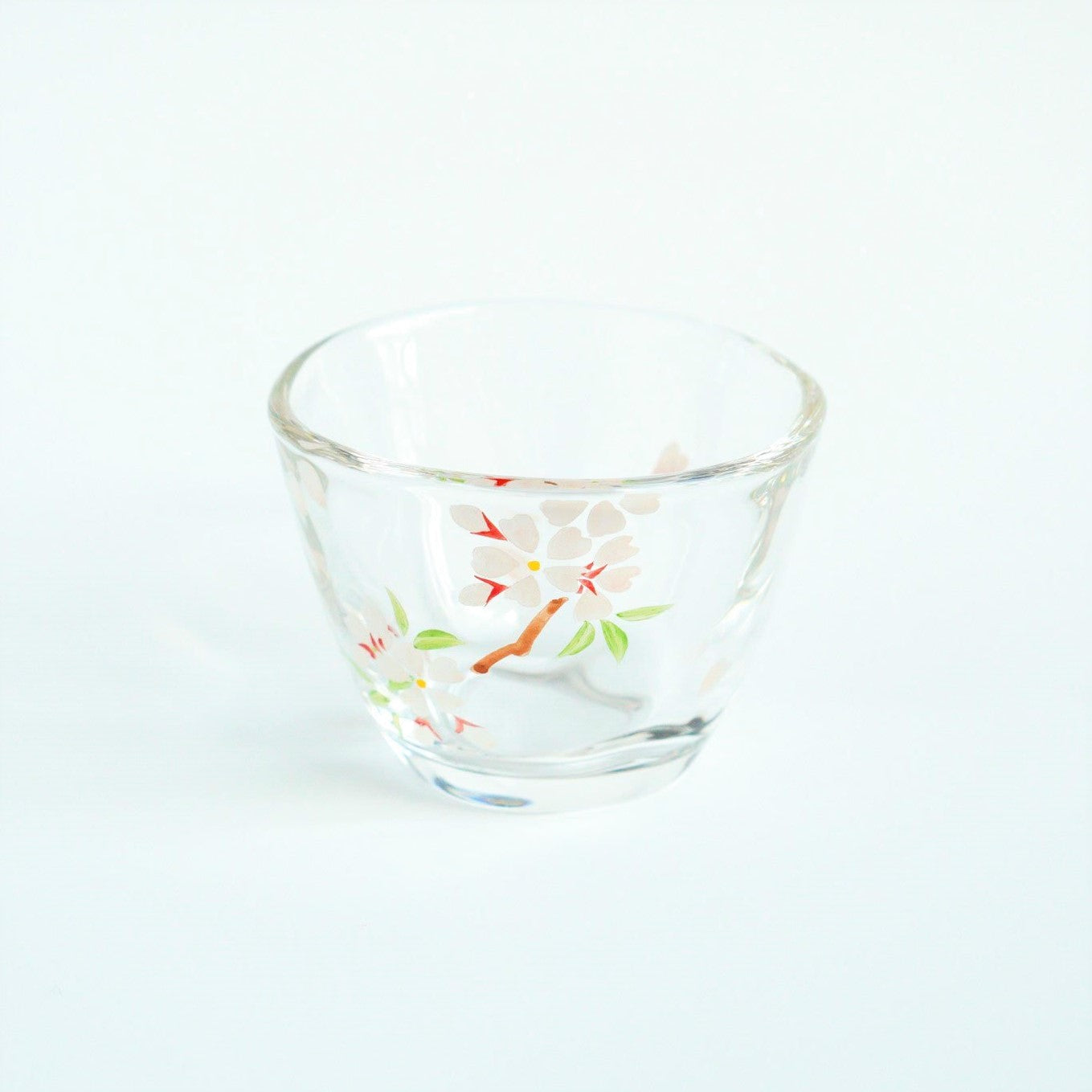 花茶人ガラス碗（4月・桜） – 福寿園京都本店