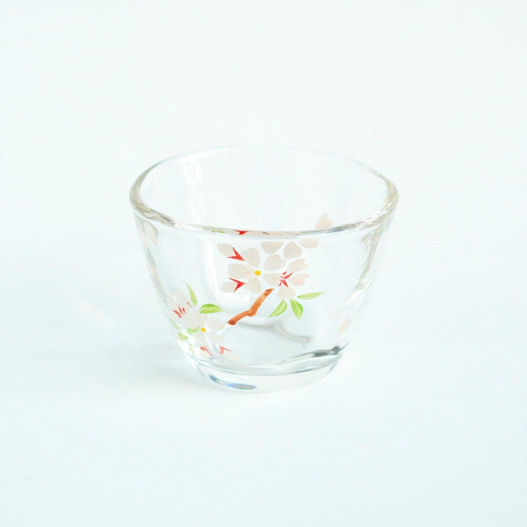 花茶人ガラス碗（4月・桜）